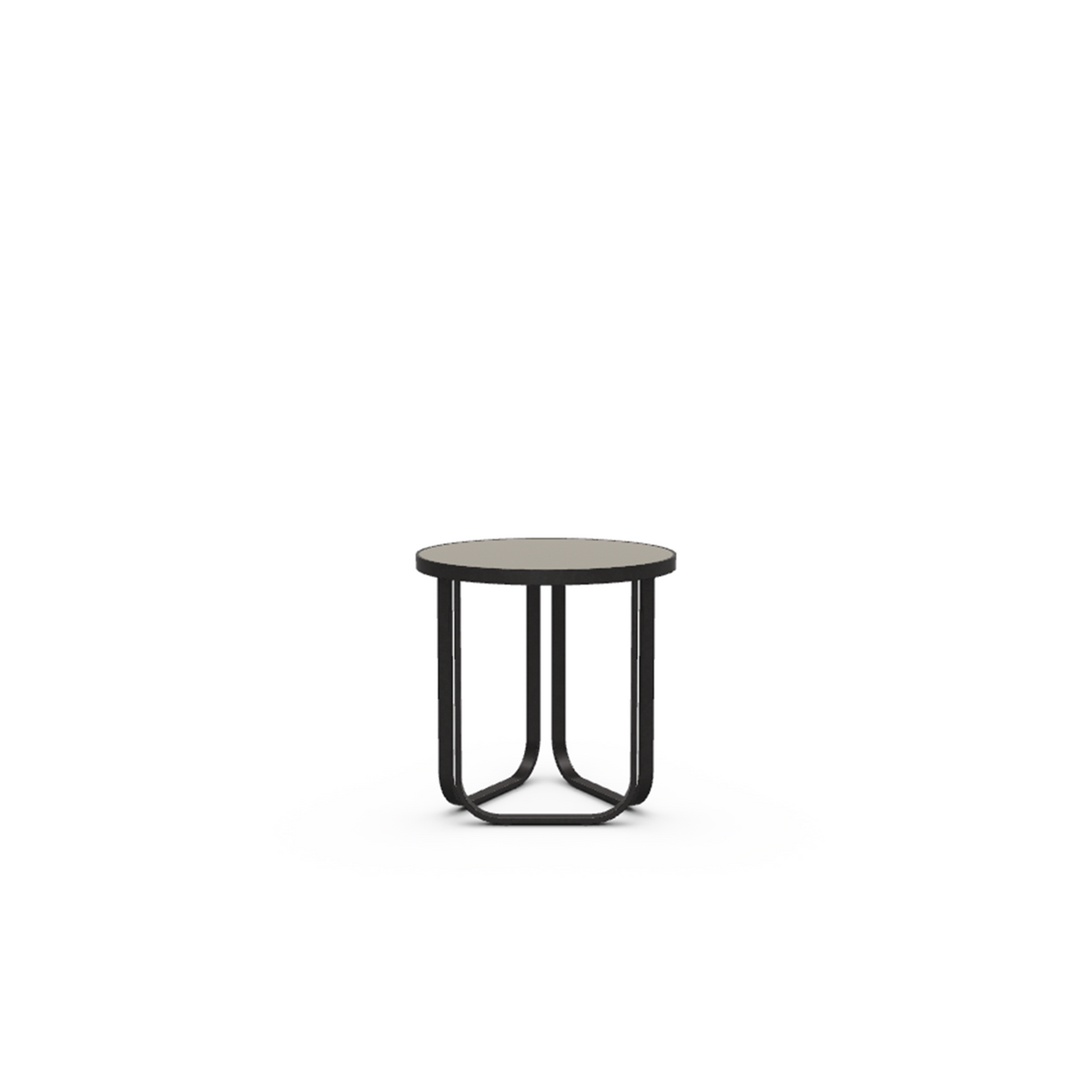 Roda Thea Side Table 45 dia x 45 cm, round aluminium outdoor side table