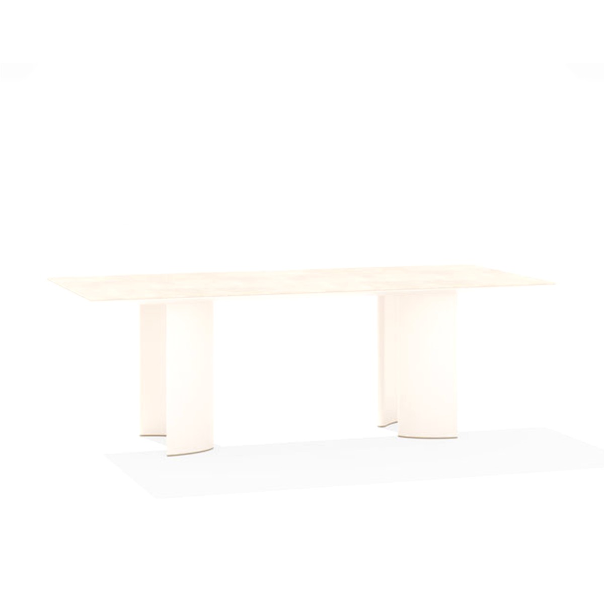 Naca Dining Table with Porcelain Stoneware Top 300 x 100 x 72 cm