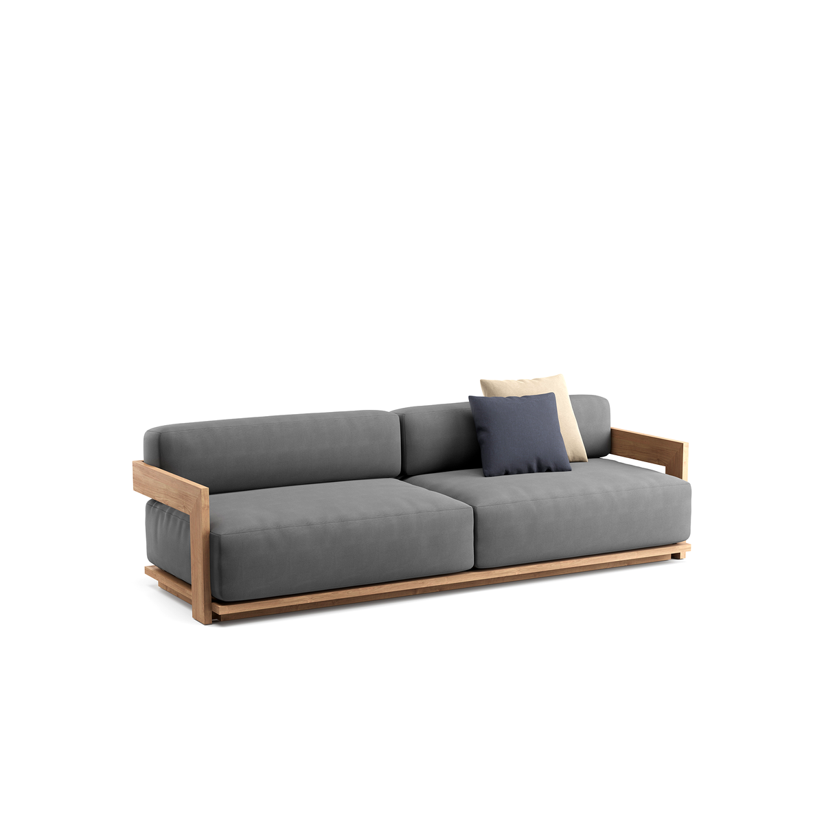 S2 4 Seater Sofa Teak