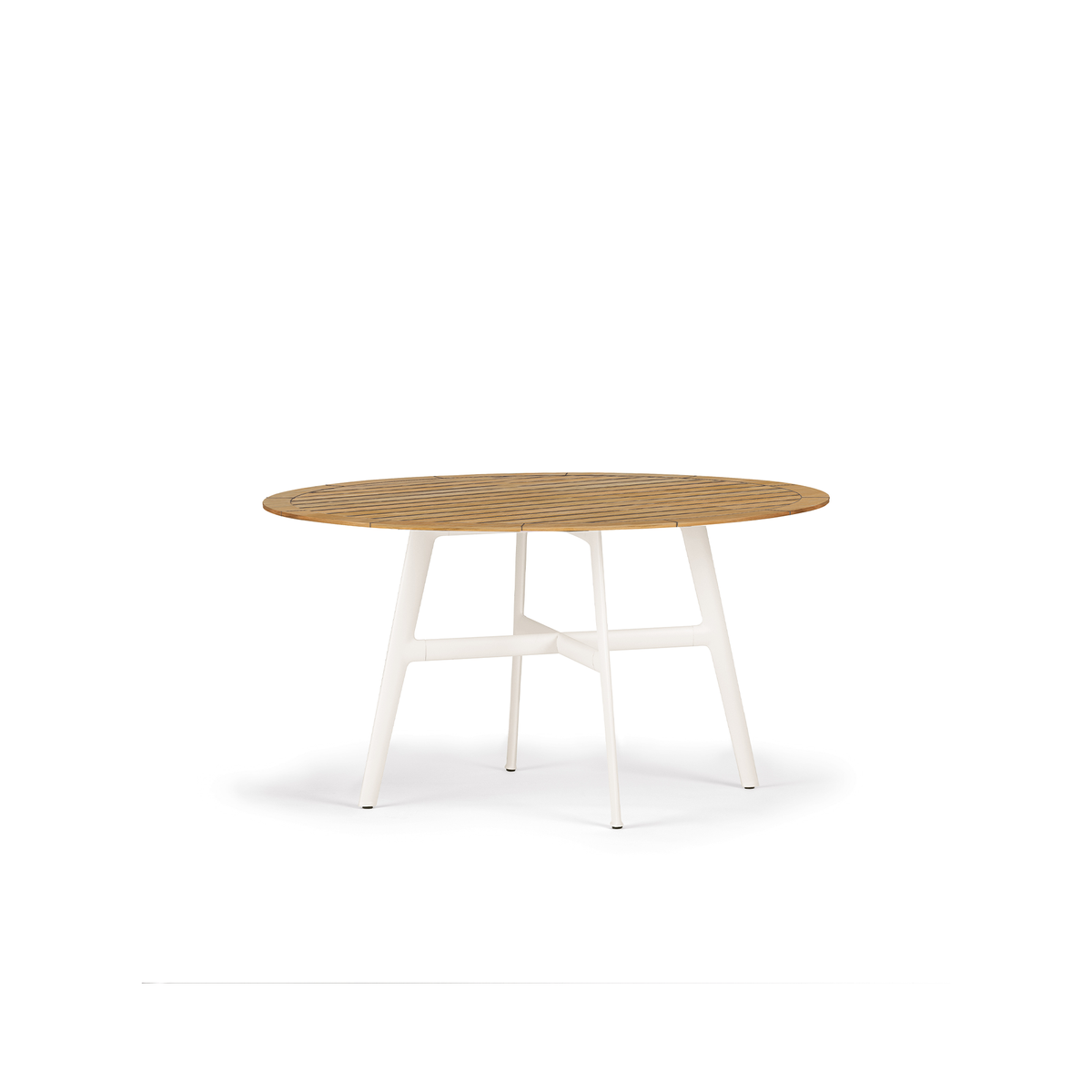 Seax Dining Table With Teak Top 140 dia x 74 cm
