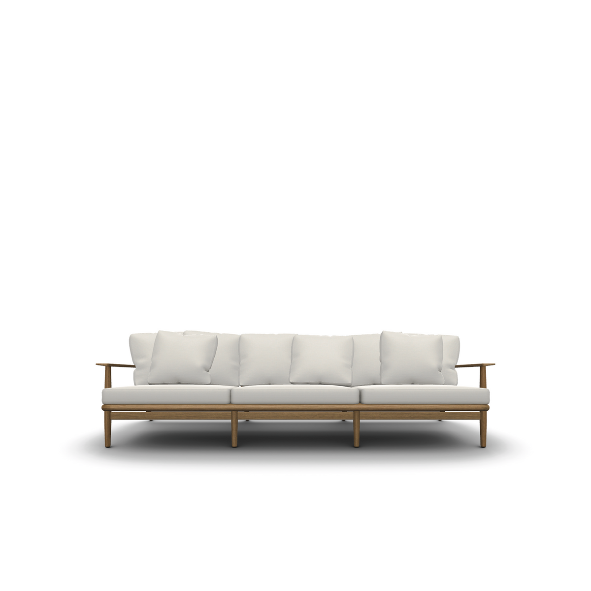 Roda Levante 3 Seater Sofa 103, teak 3 seater sofa with seat cushions