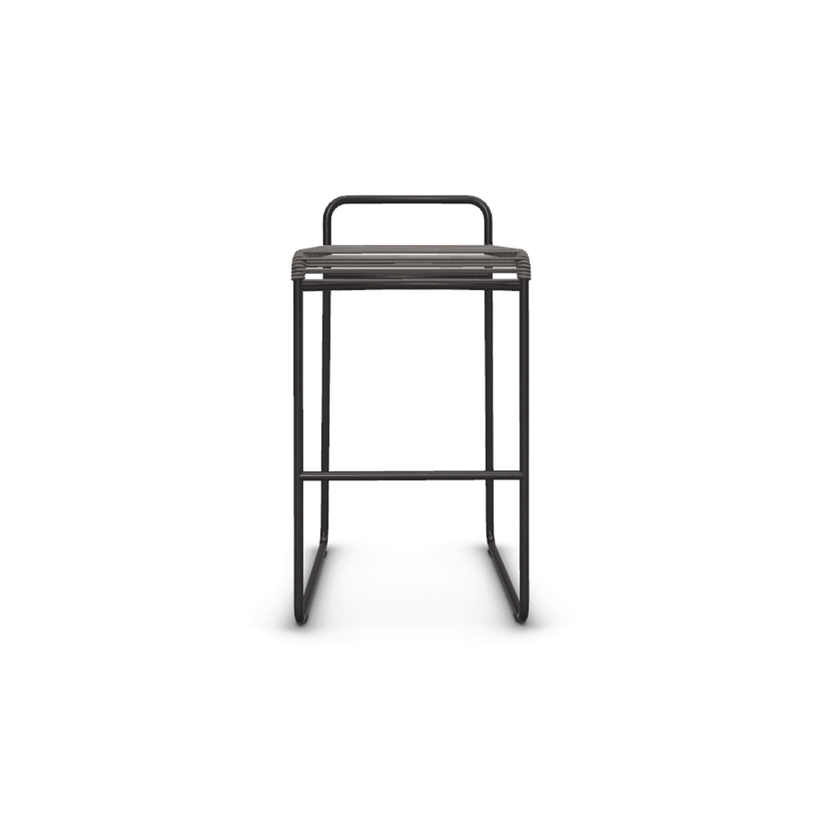 Roda Harp Bar Stool Cord 7 mm, bar stool with 7 mm cord in powder coated stainless steel