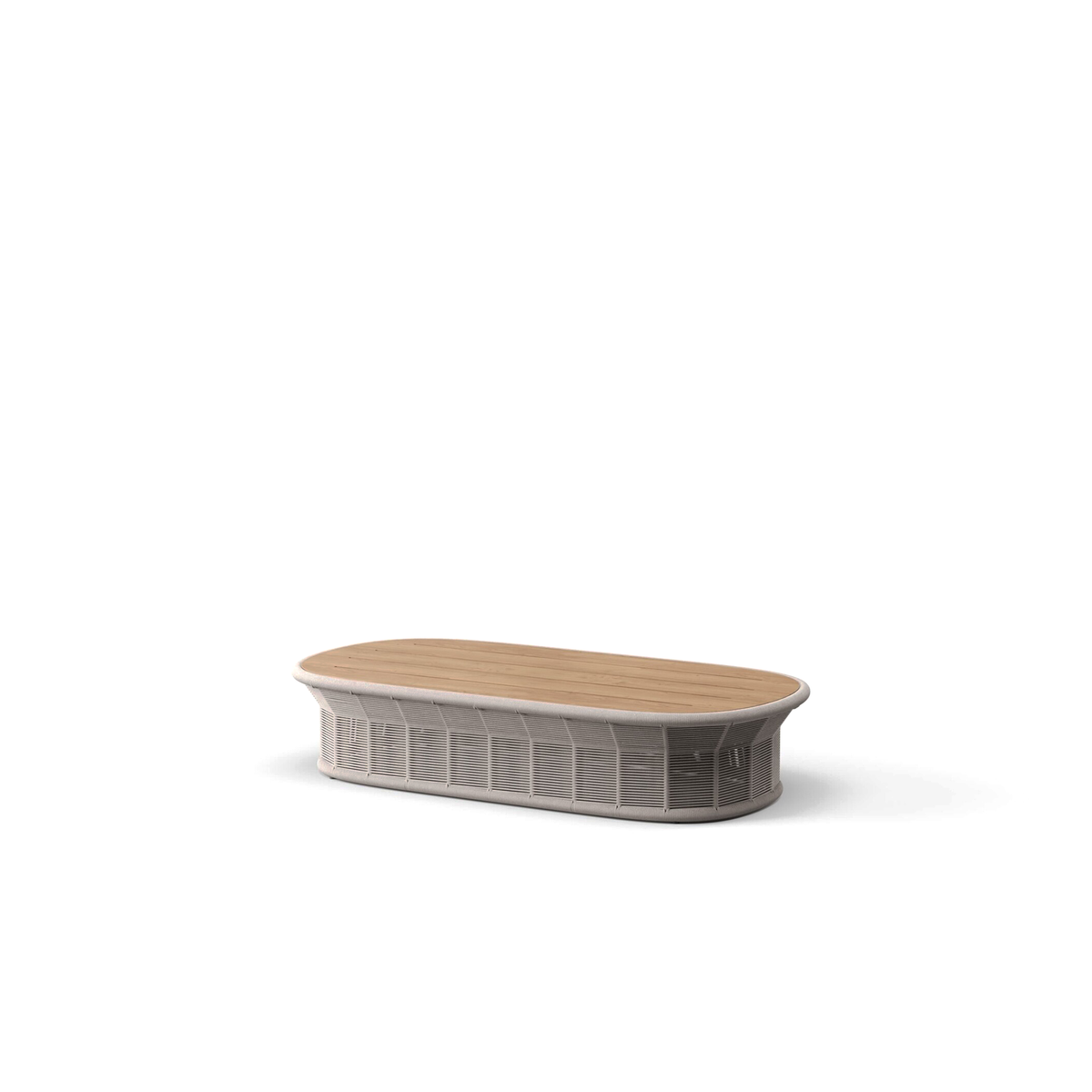 Collare Oval Coffee Table Teak 152 x 78 x 31.4 cm