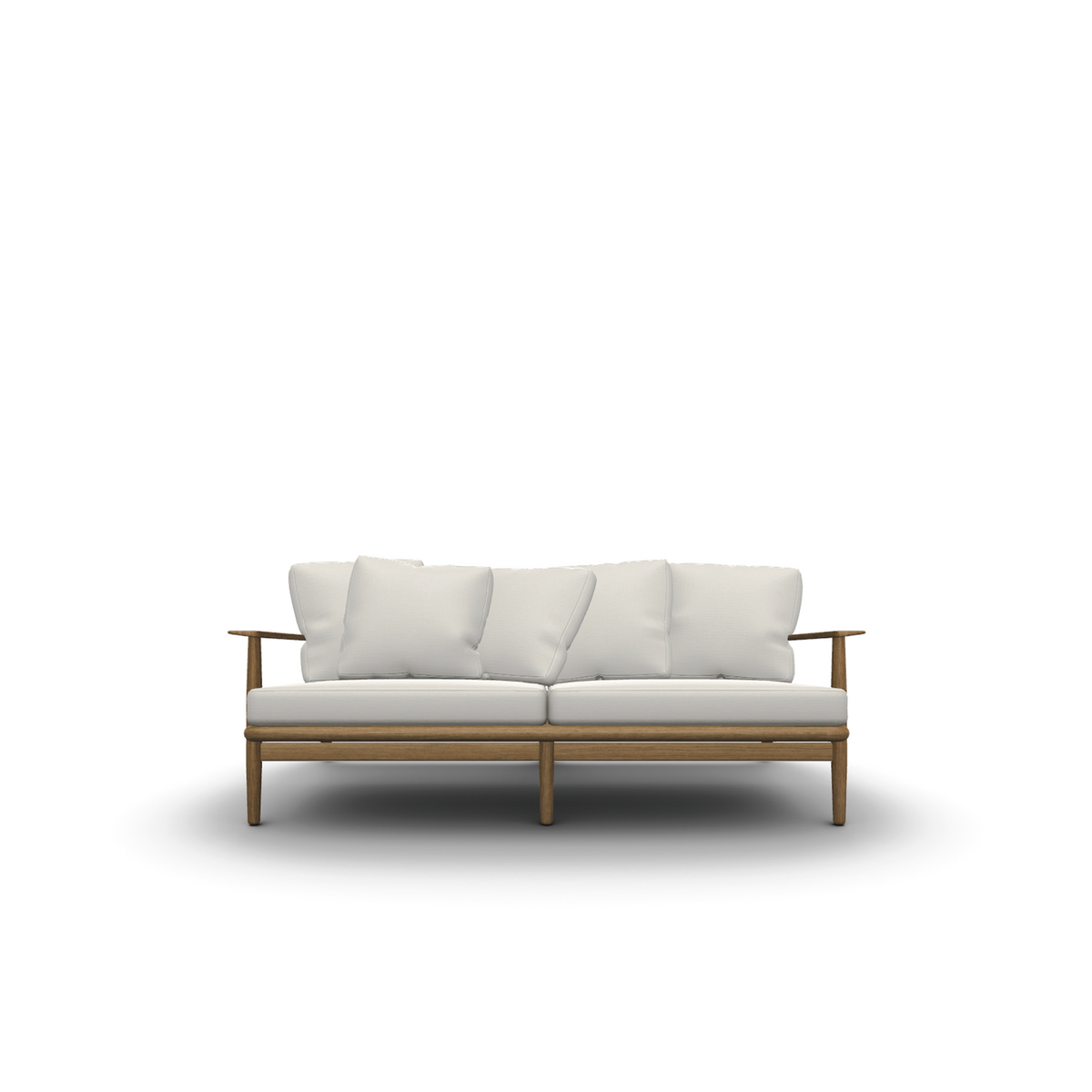Roda Levante 2 Seater Sofa 102, teak 2 seater sofa with seat cushions