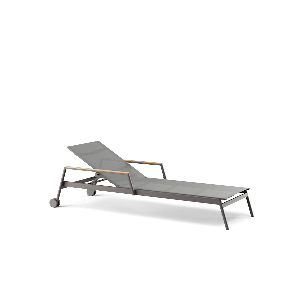 Greenwich Chaise with Arms & Wheels