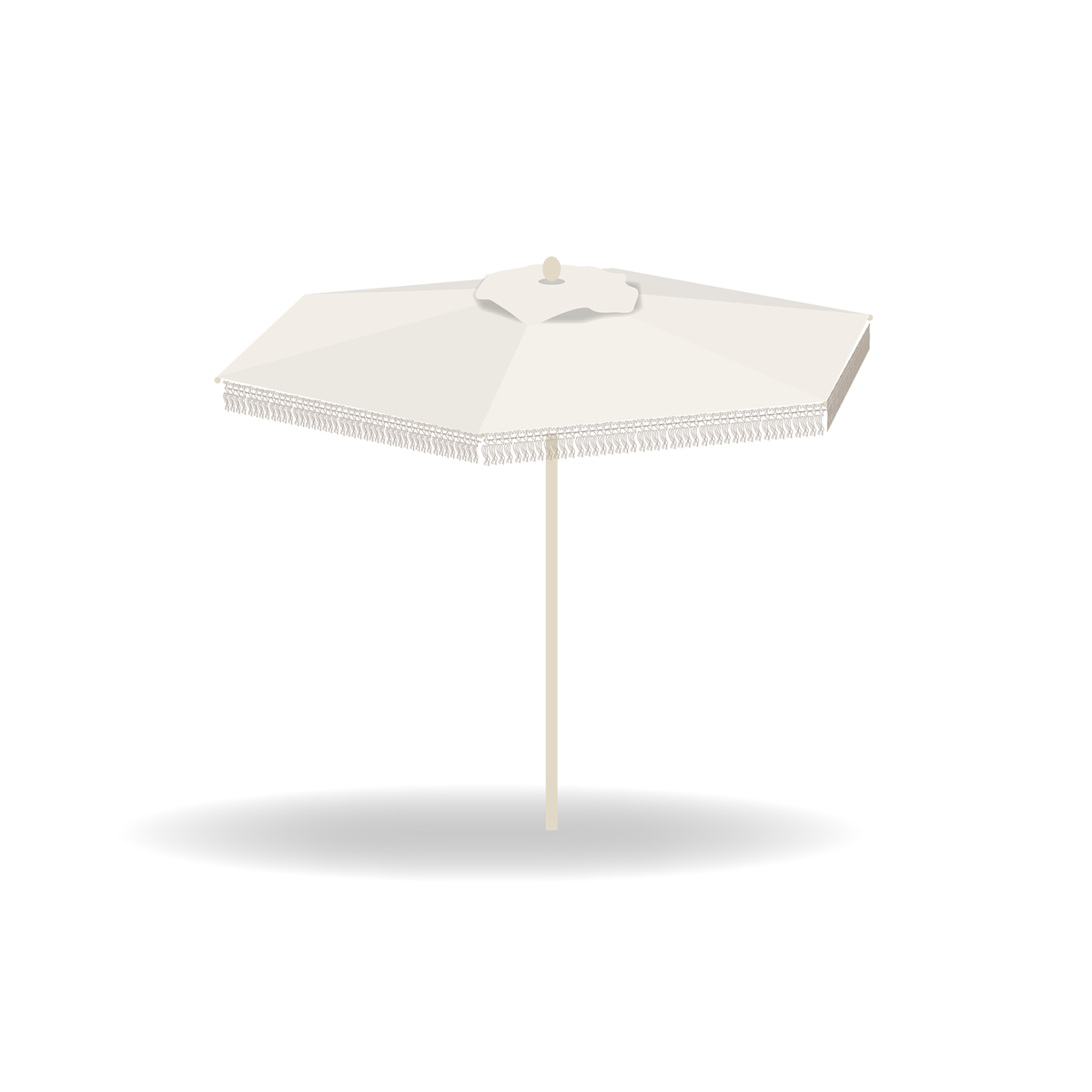 Nata UX Zen Canvas Round Center Post Umbrella  2.8 m