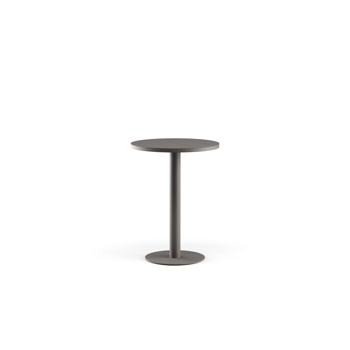 Greenwich Bar Table Pedestal Base Aluminium Top 80 dia x 107 cm