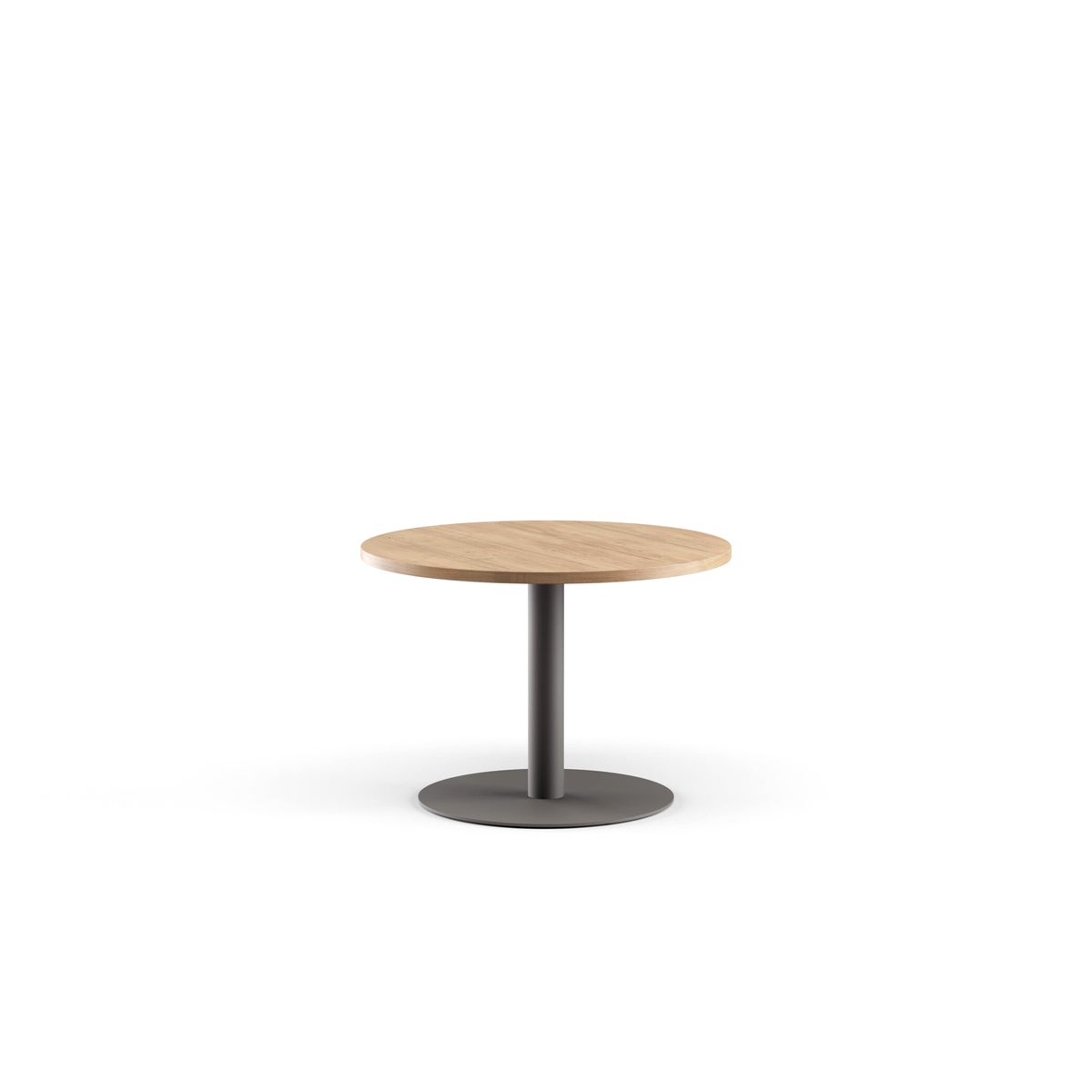 Greenwich Cafe Table Pedestal Base Teak Top 102 dia x 72 cm