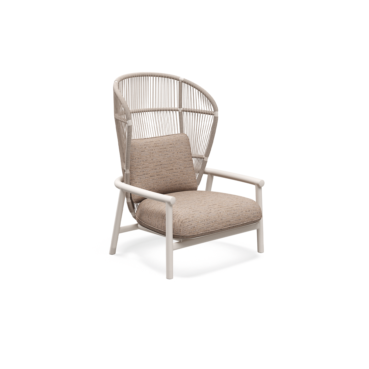 Fern Aluminium High Back Lounge Chair