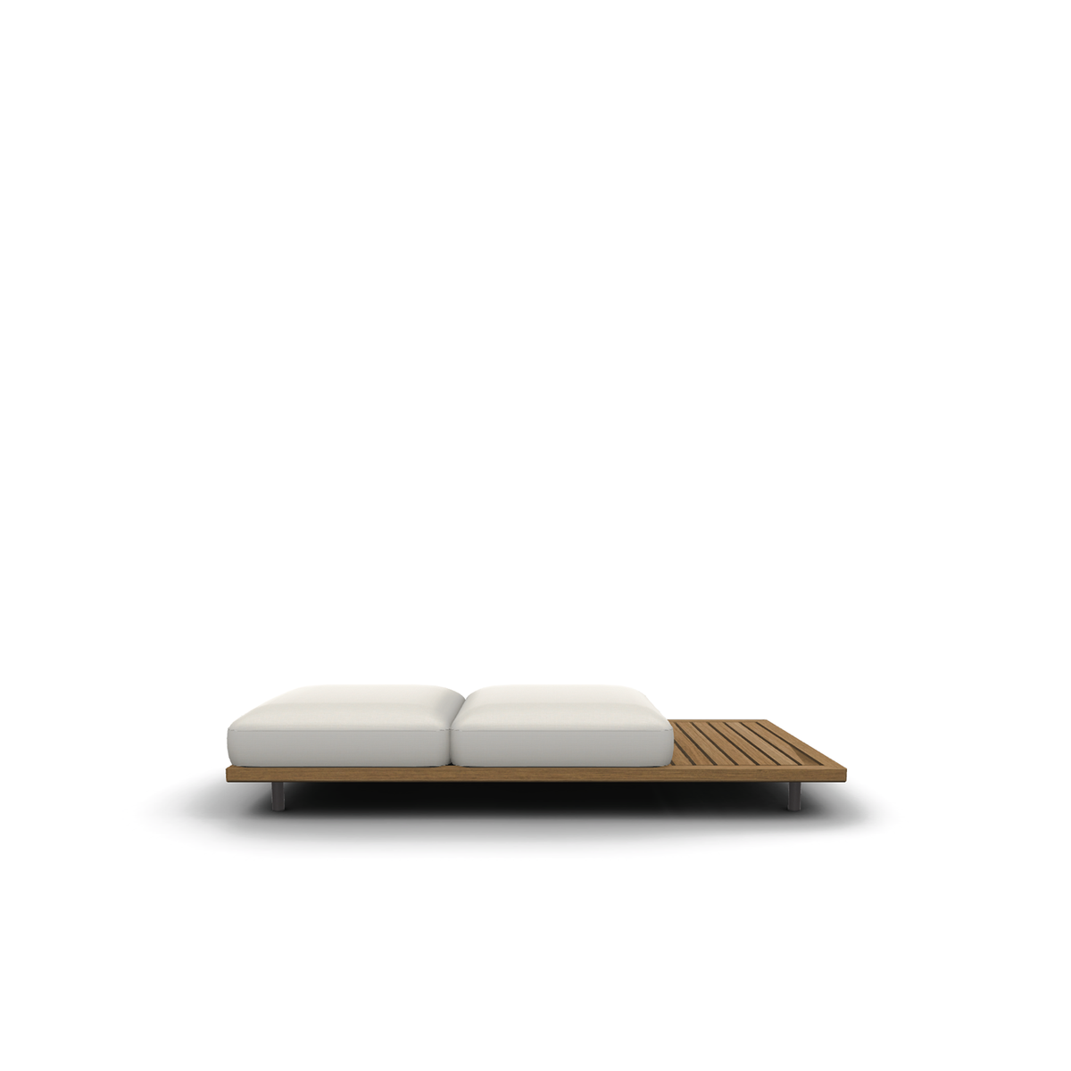 Roda Philia 203 2 Seater Left Deck Module, modular outdoor sofa in teak, view 1