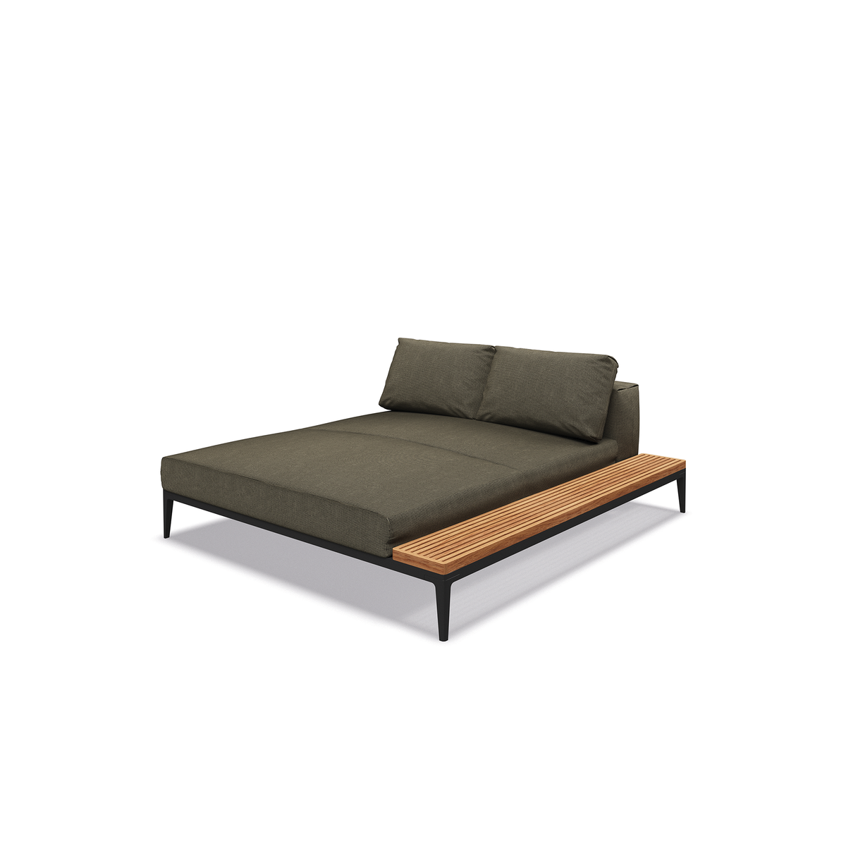 Grid Modular Right Chill Chaise Unit Teak