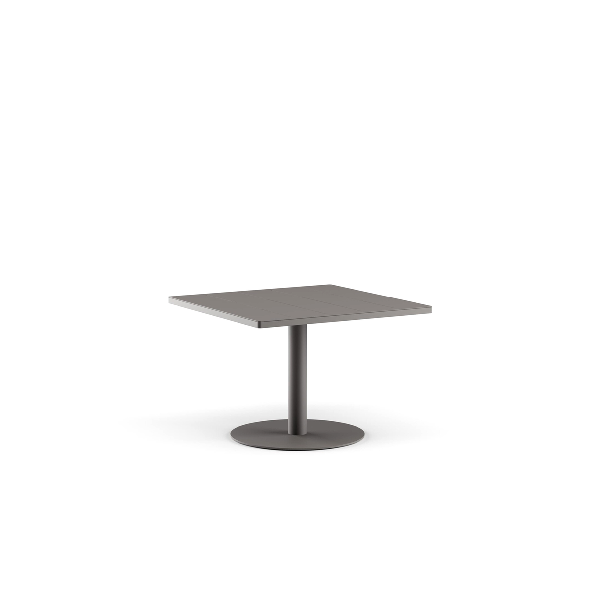 Greenwich Cafe Table Pedestal Base Aluminium Top 102 x 102 x 72 cm
