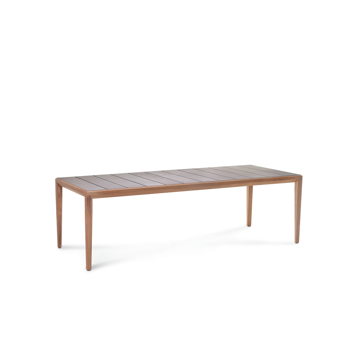 Roda Teka Dining Table 243 x 102 x 74 cm, long teak outdoor dining table