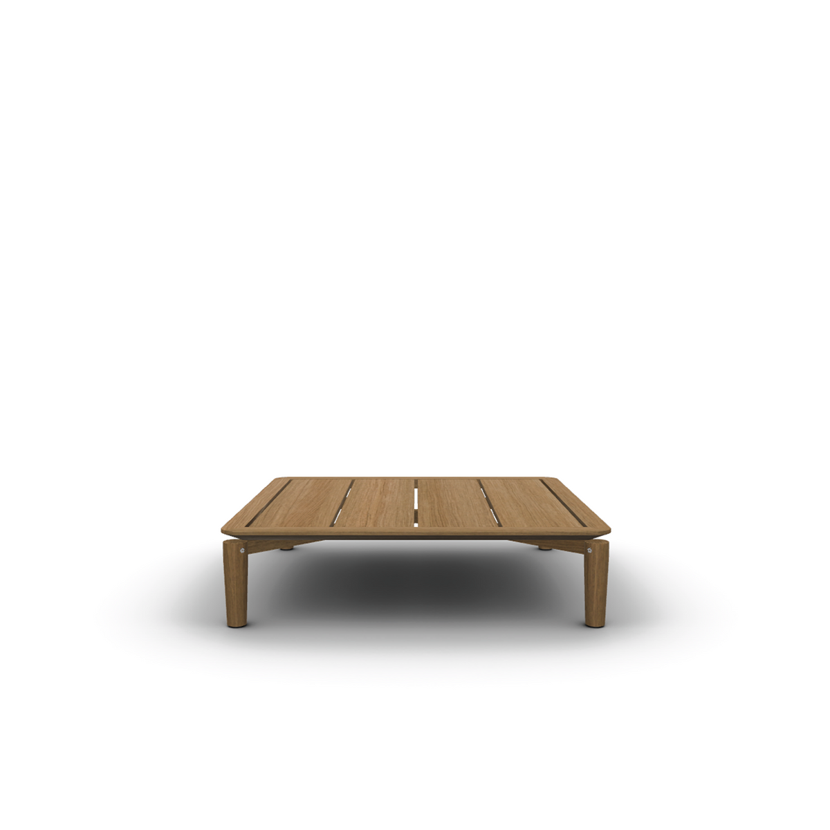 Roda Levante Coffee Table 120 x 120 x 31 cm, square teak coffee table