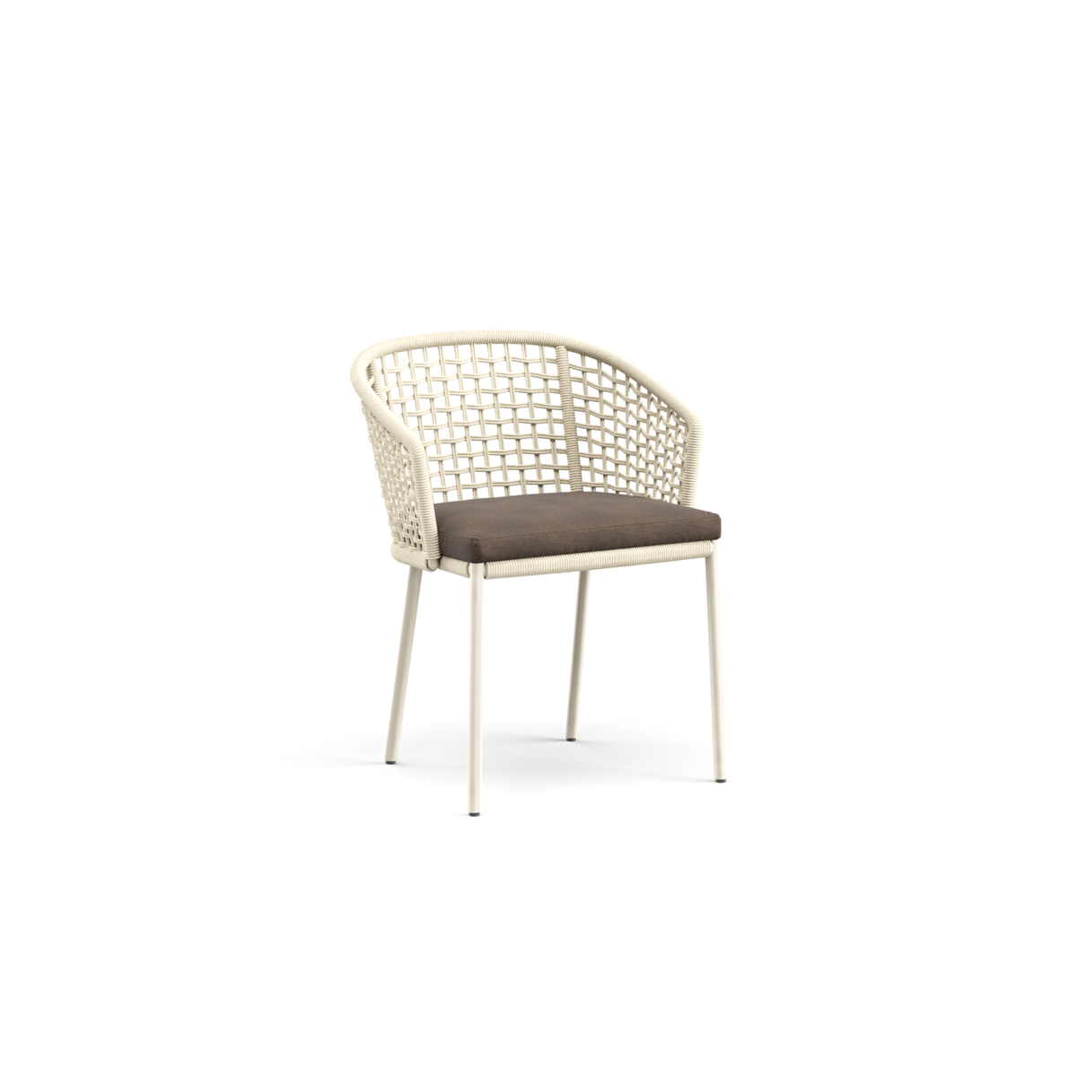 Tribeca Dining Armchair with Aluminium Legs