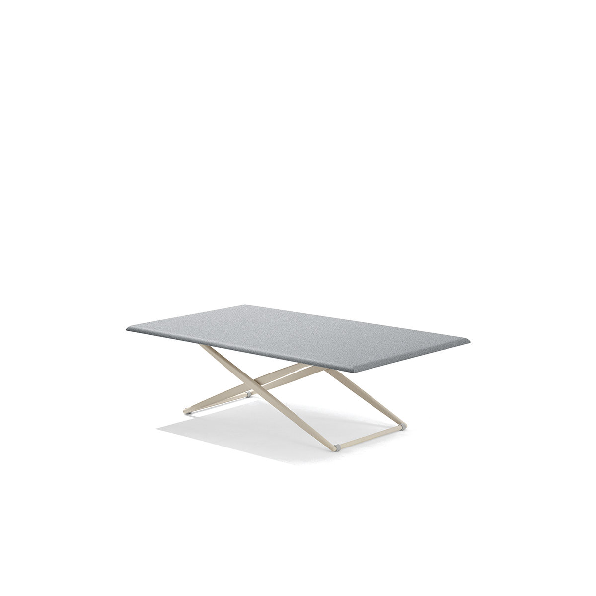 Zebra Adjustable Coffee/Dining Table with Speckled Aluminium Top 160 x 90 cm (43R16S)