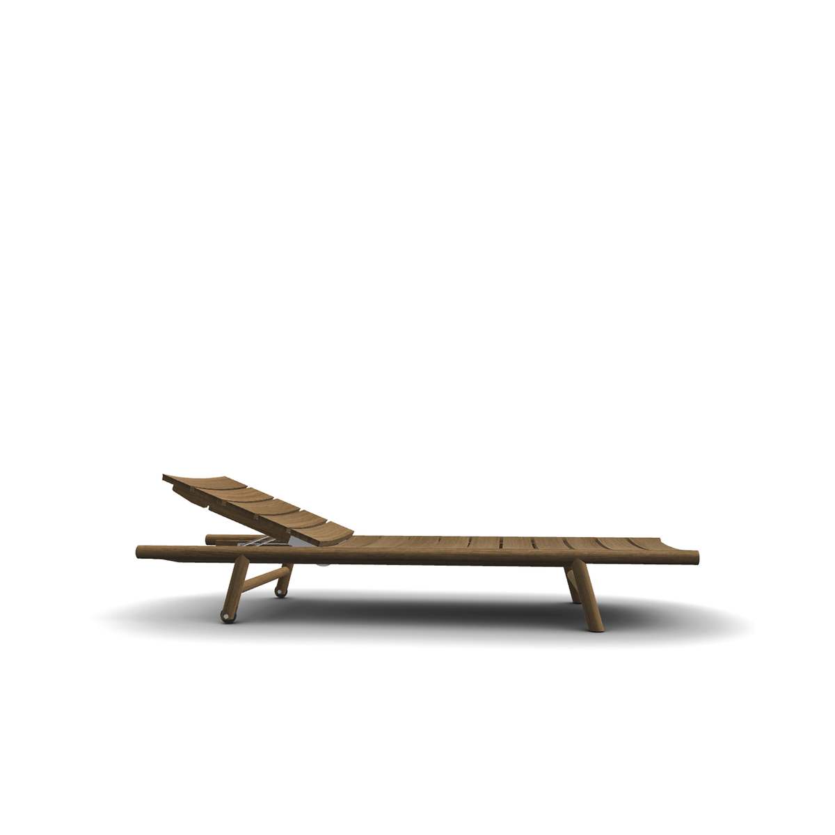 Roda Orson Sun Lounger in solid teak