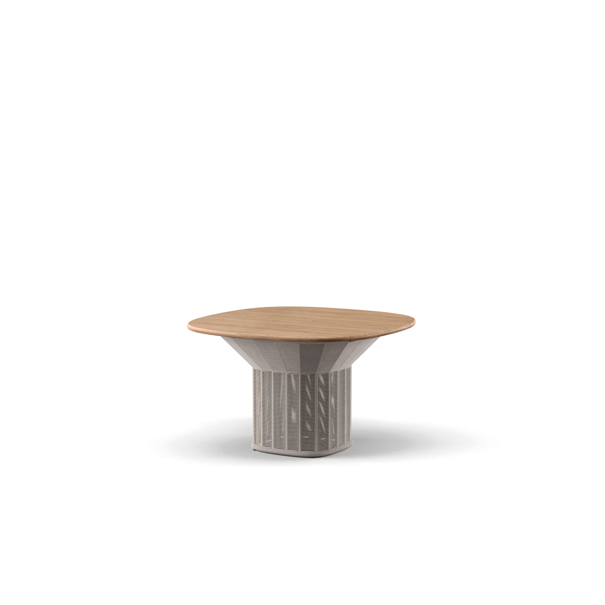 Collare Round Dining Table Teak 122 x 122 x 76 cm