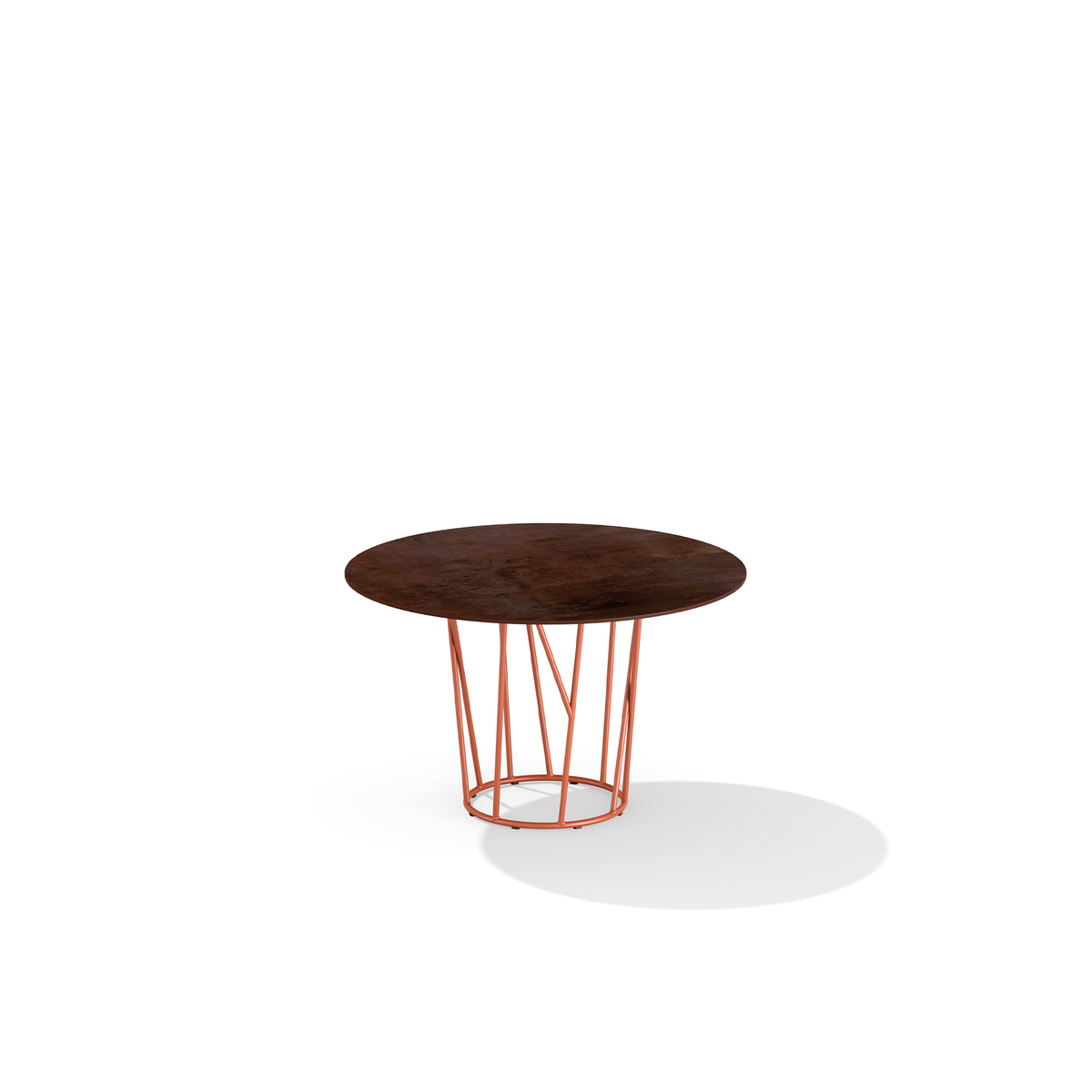 Wild Dining Table with Porcelain Stoneware Top 120 dia x 73 cm (69T8G)
