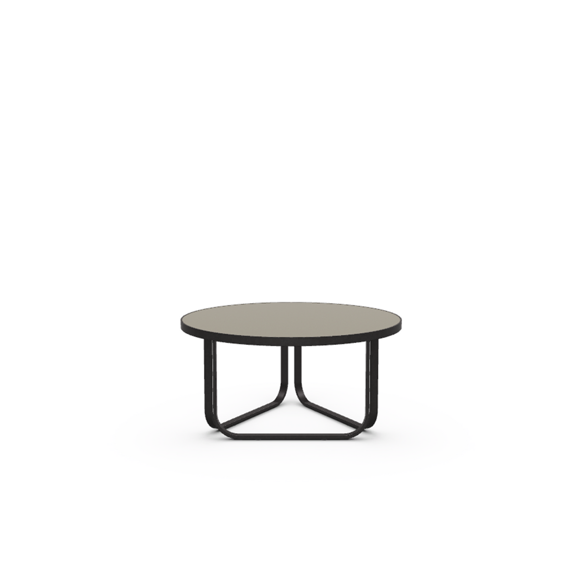 Roda Thea Coffee Table 70 dia x 35 cm, round aluminium outdoor coffee table
