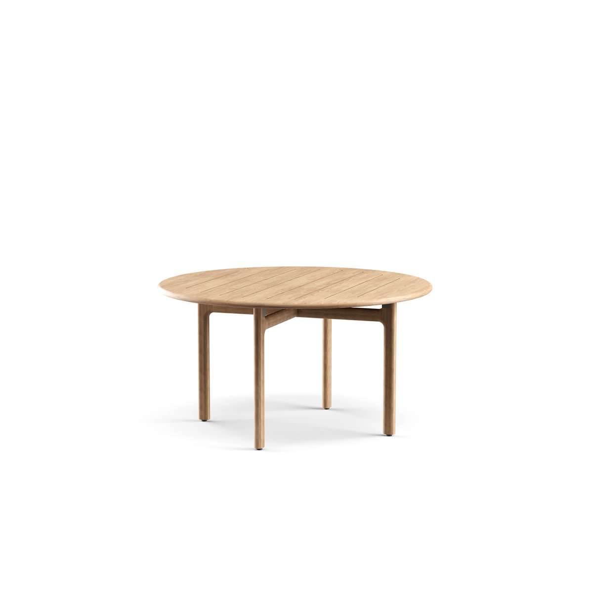 Morellino Dining Table Teak Top 141 dia 76 cm
