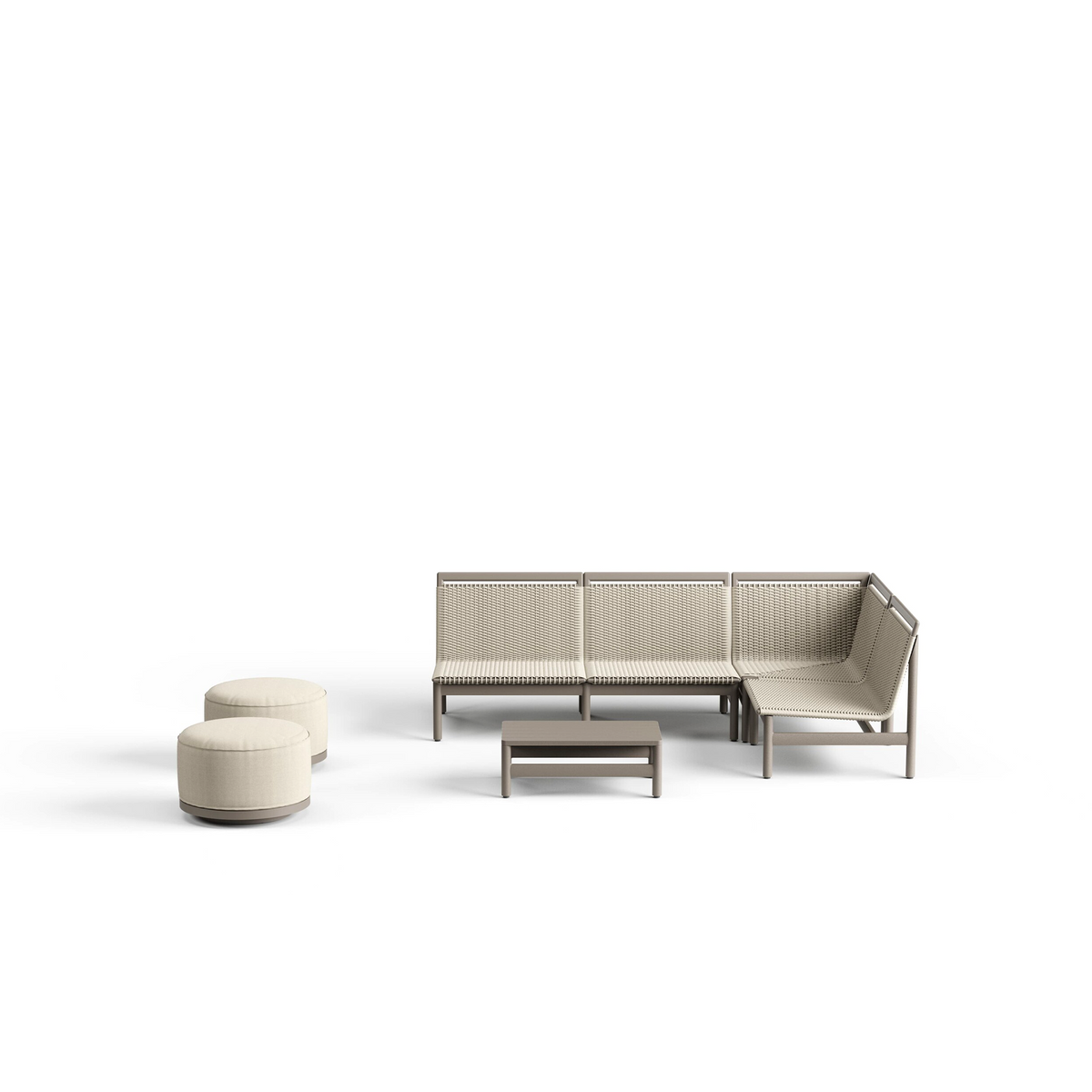 Montauk Side Table Aluminium 76 x 45.3 x 28 cm