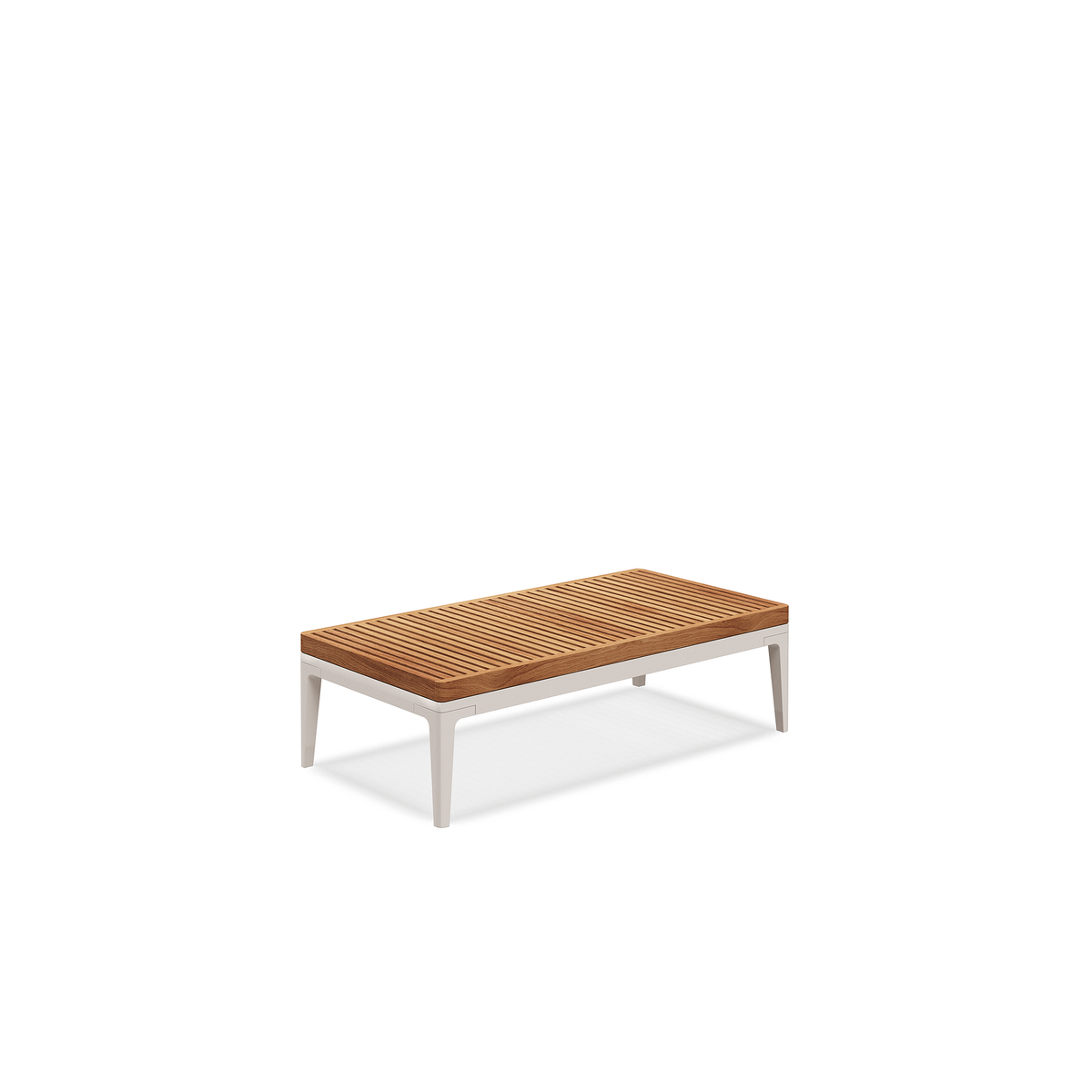 Grid Small Coffee Table Teak 103 x 50 x 30 cm