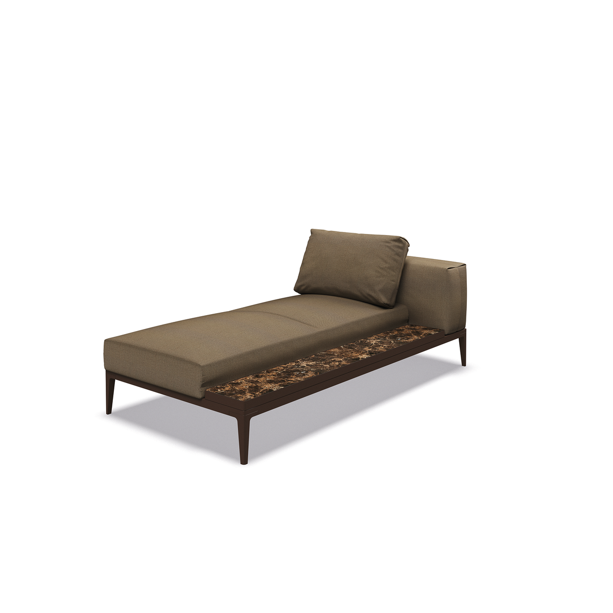 Grid Modular Right Chaise unit ceramic