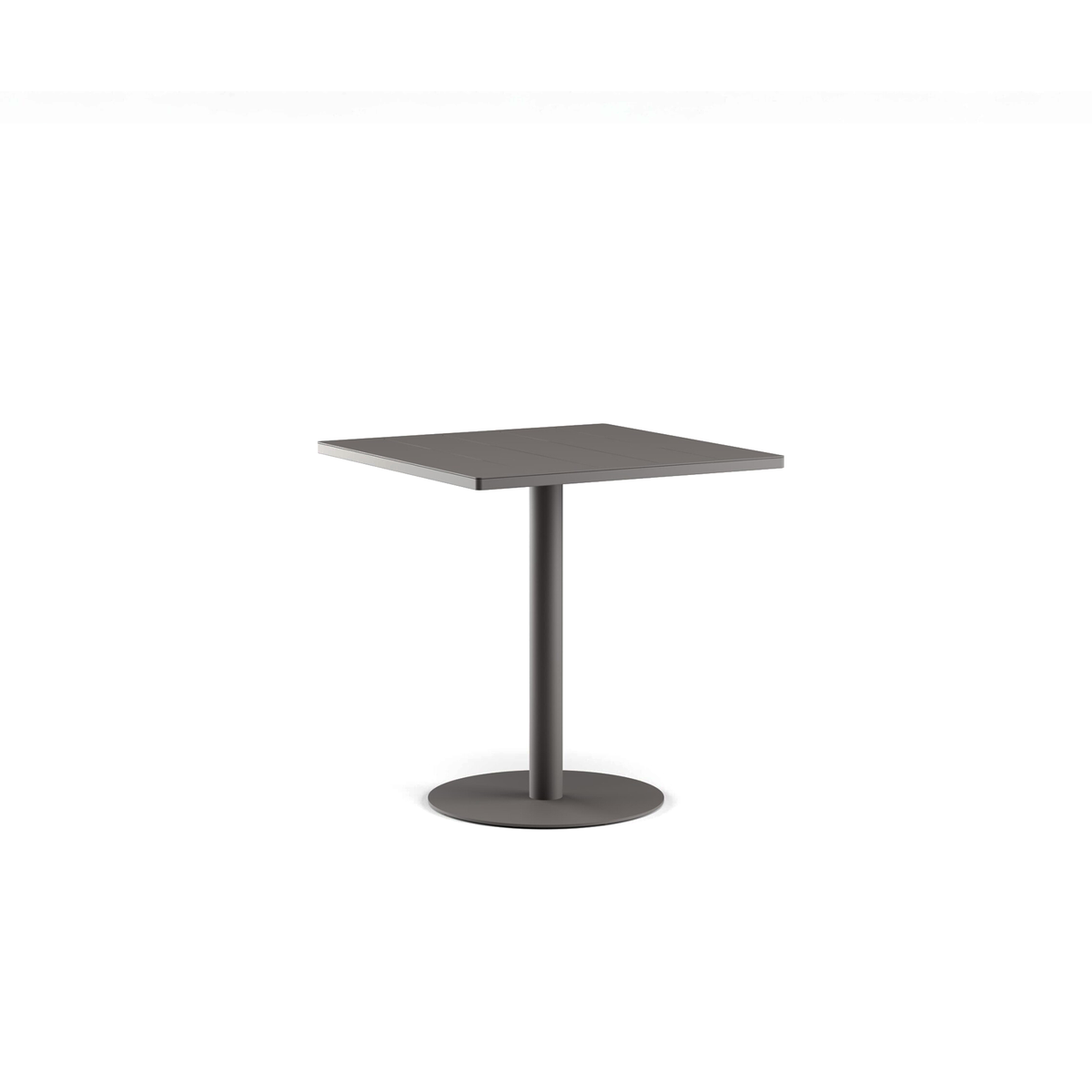 Greenwich Bar Table Pedestal Base Aluminium Top 102 x 102 x 107 cm