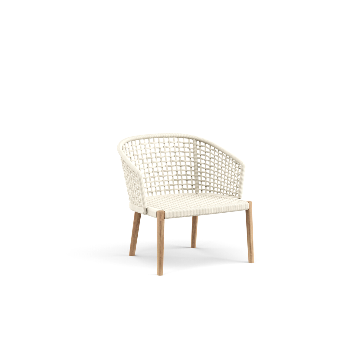 Tribeca Lounge Chair with Teak Legs