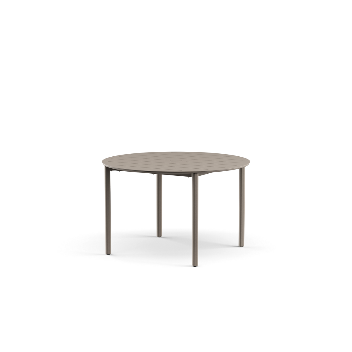 Taos Dining Table Aluminium Top with Umbrella Hole 122 dia x 76 cm