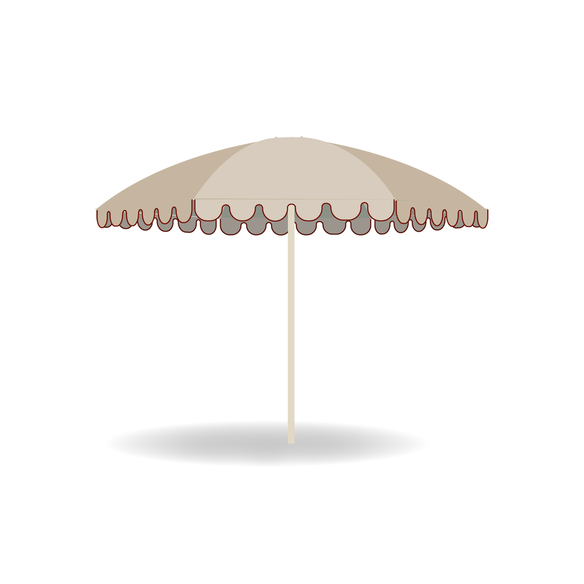 Nata UX Plu Avena Round Center Post Umbrella  2.8 m