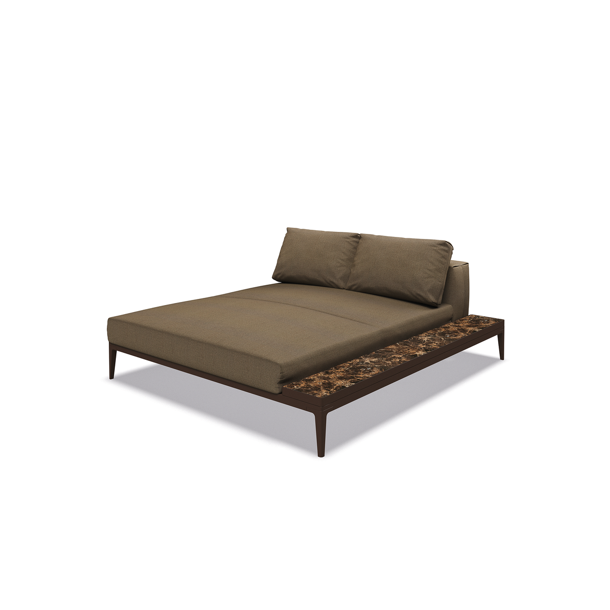 Grid Modular Right Chill Chaise Unit Ceramic