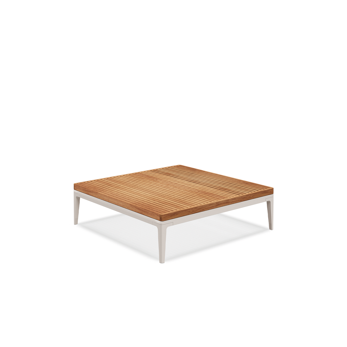 Grid Large Coffee Table Teak 103 x 103 x 30 cm