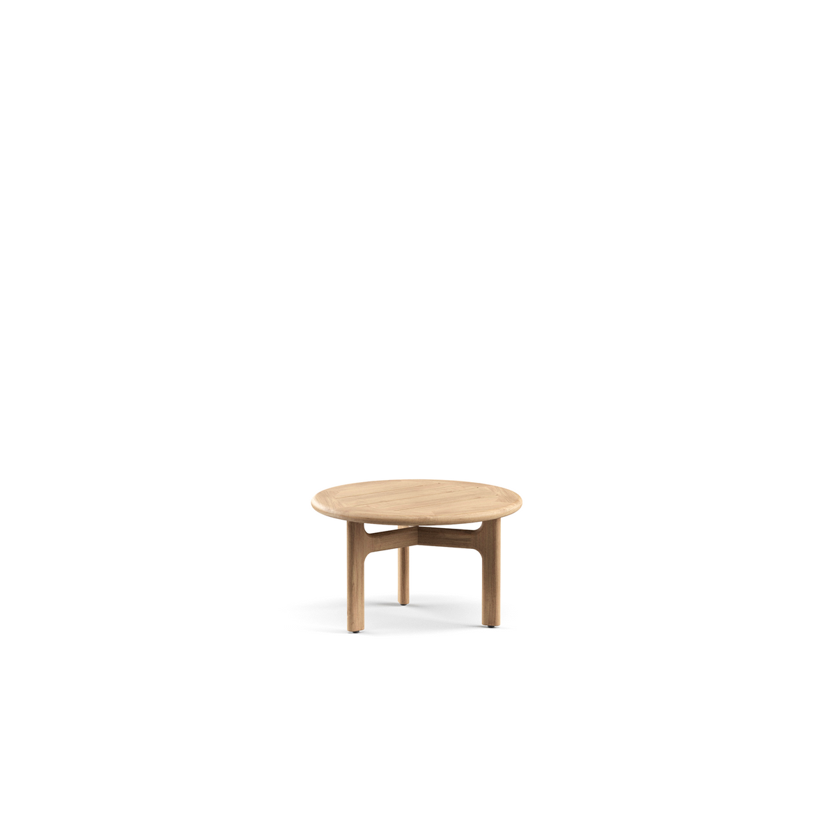Morellino Side Table Teak Top 61 dia x 37 cm