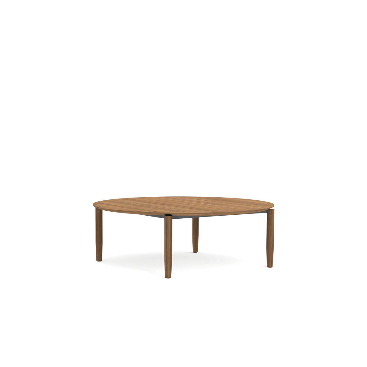 Roda Levante Dining Table 221 dia x 75 cm, large round teak dining table