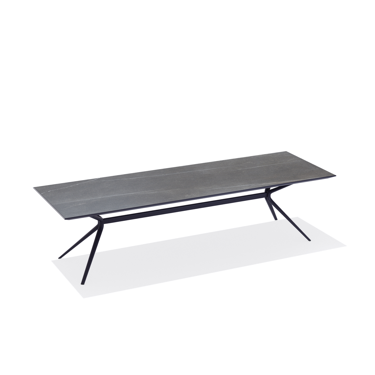 Moai Dining Table with Porcelain Stoneware Top 300 x 100 x 75 cm