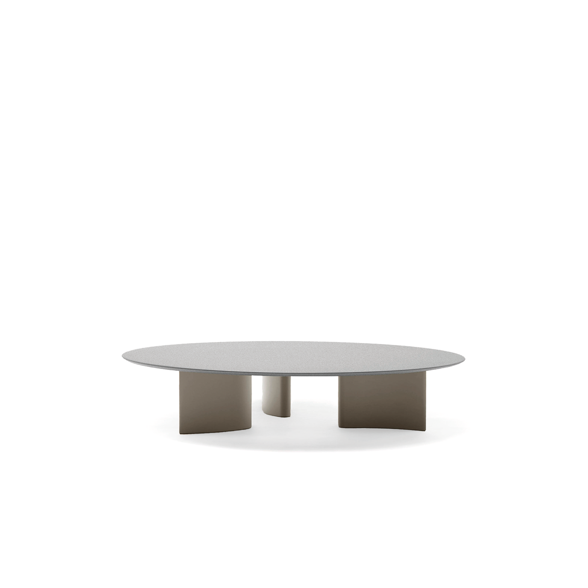 Naca Coffee Table with Speckled Aluminium Top 80 dia x 20 cm