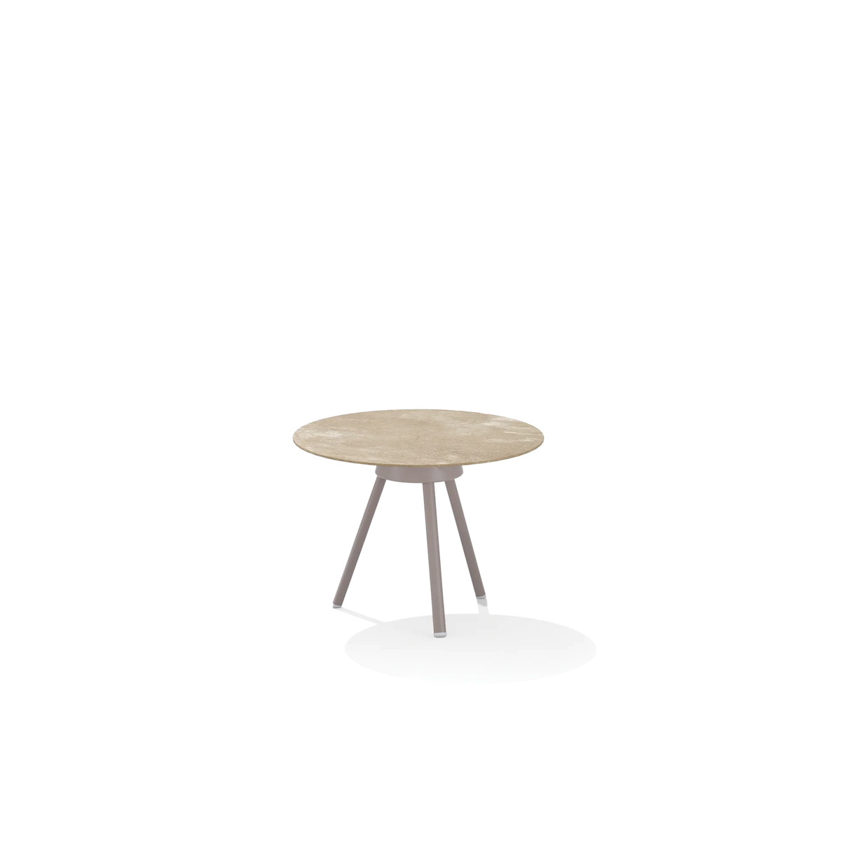 Zebra Side Table with Porcelain Stoneware Top 62 dia x 45 cm (420G)
