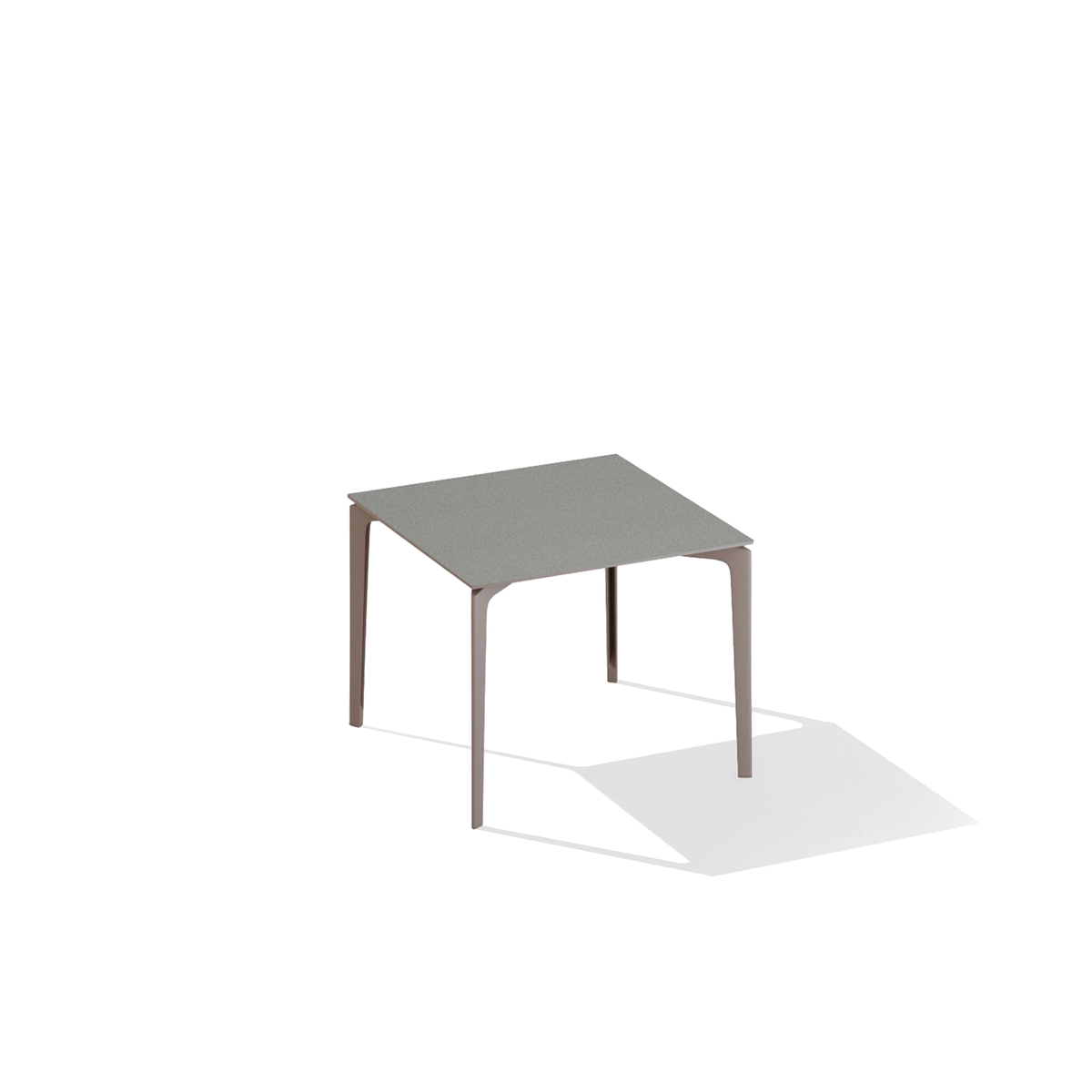 AllSize Dining Table with Speckled Aluminium Top 90 x 90 x 74 cm