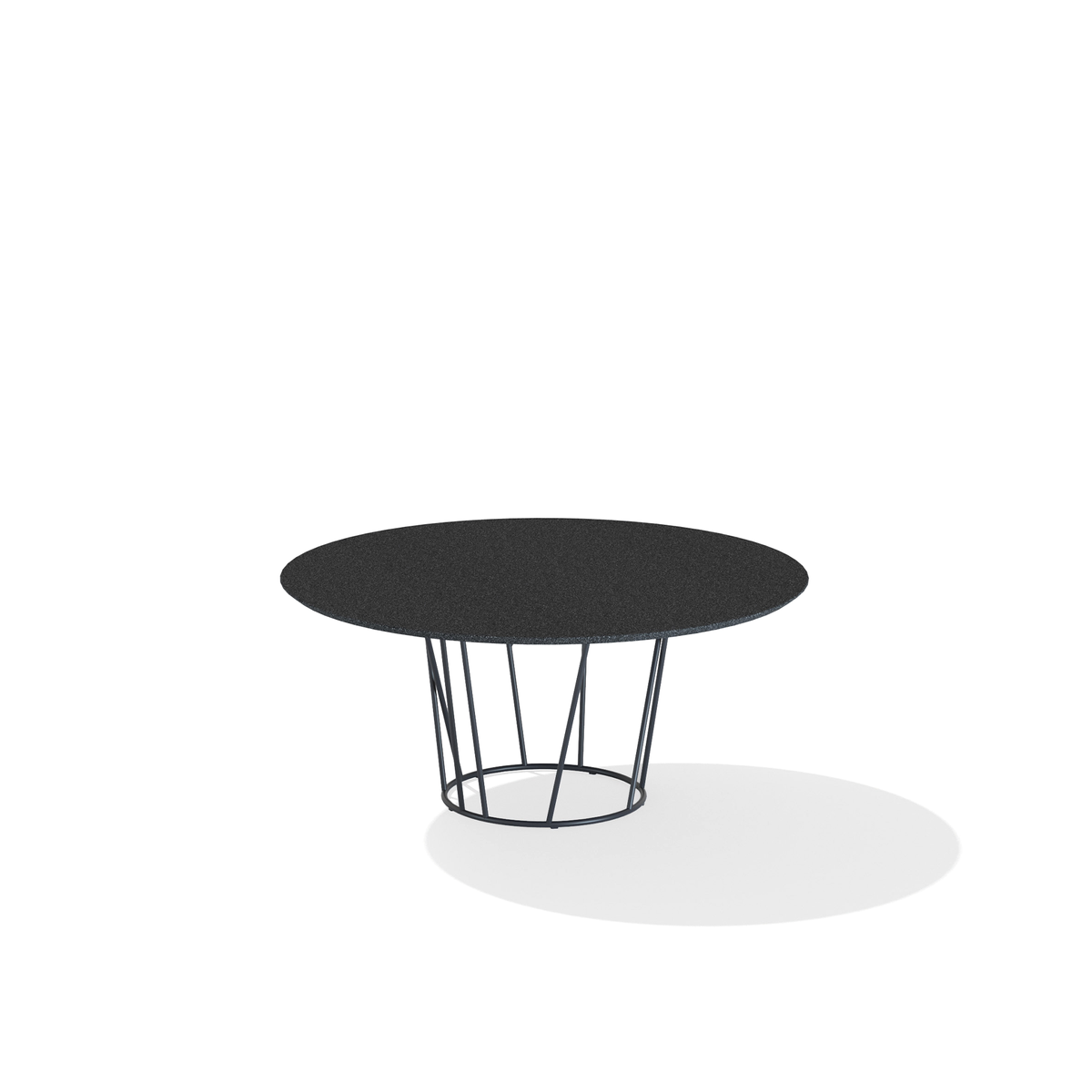Wild Dining Table with Speckled Aluminium Top 165 dia x 73 cm (69T7S)