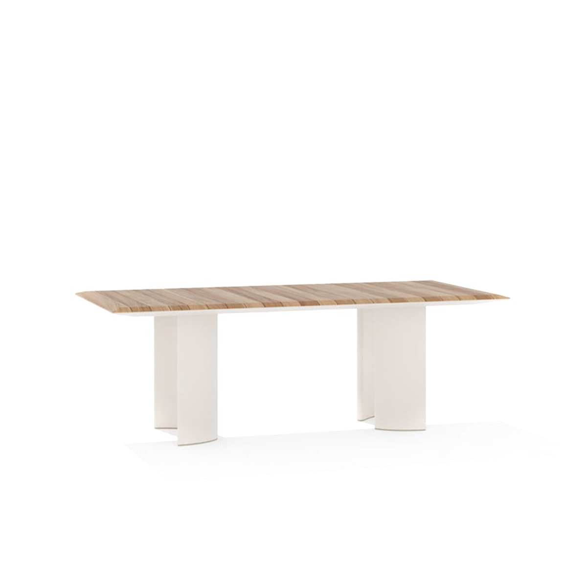 Naca Dining Table with Teak Top 220 x 100 x 74 cm