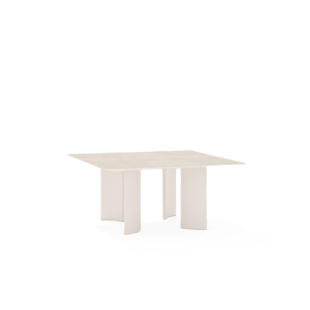 Naca Dining Table with Porcelain Stoneware Top 150 x 150 x 72 cm