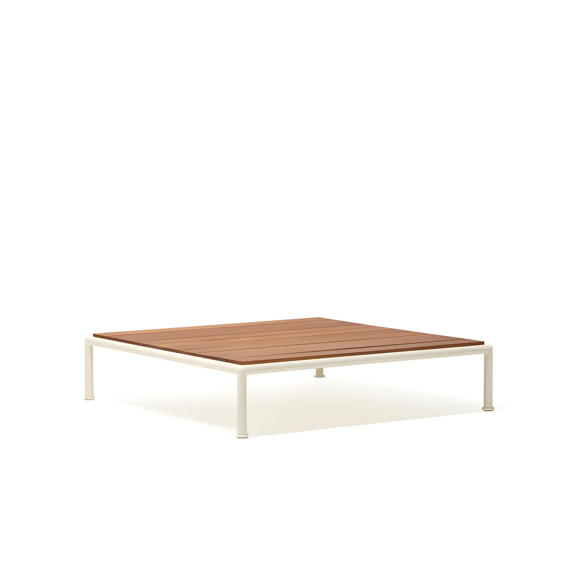 Roe Coffee Table with Teak Top 96 x 96 x 32 cm (R2033L)