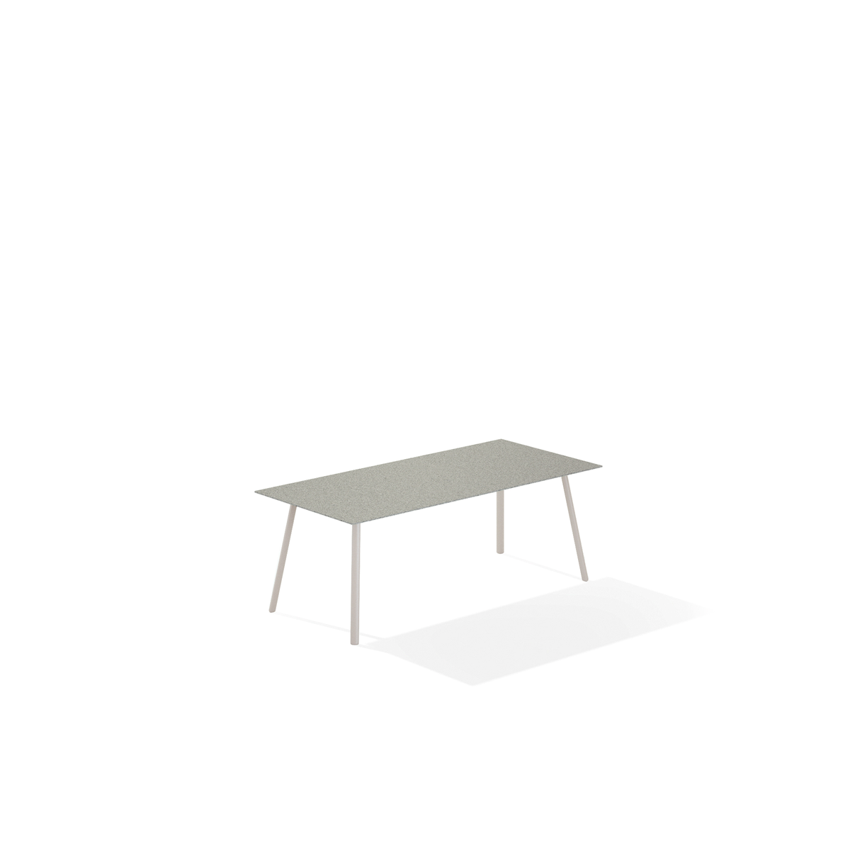 Mosaiko Coffee Table Rectangular with Speckled Aluminium Top 120 x 56 x 38 cm
