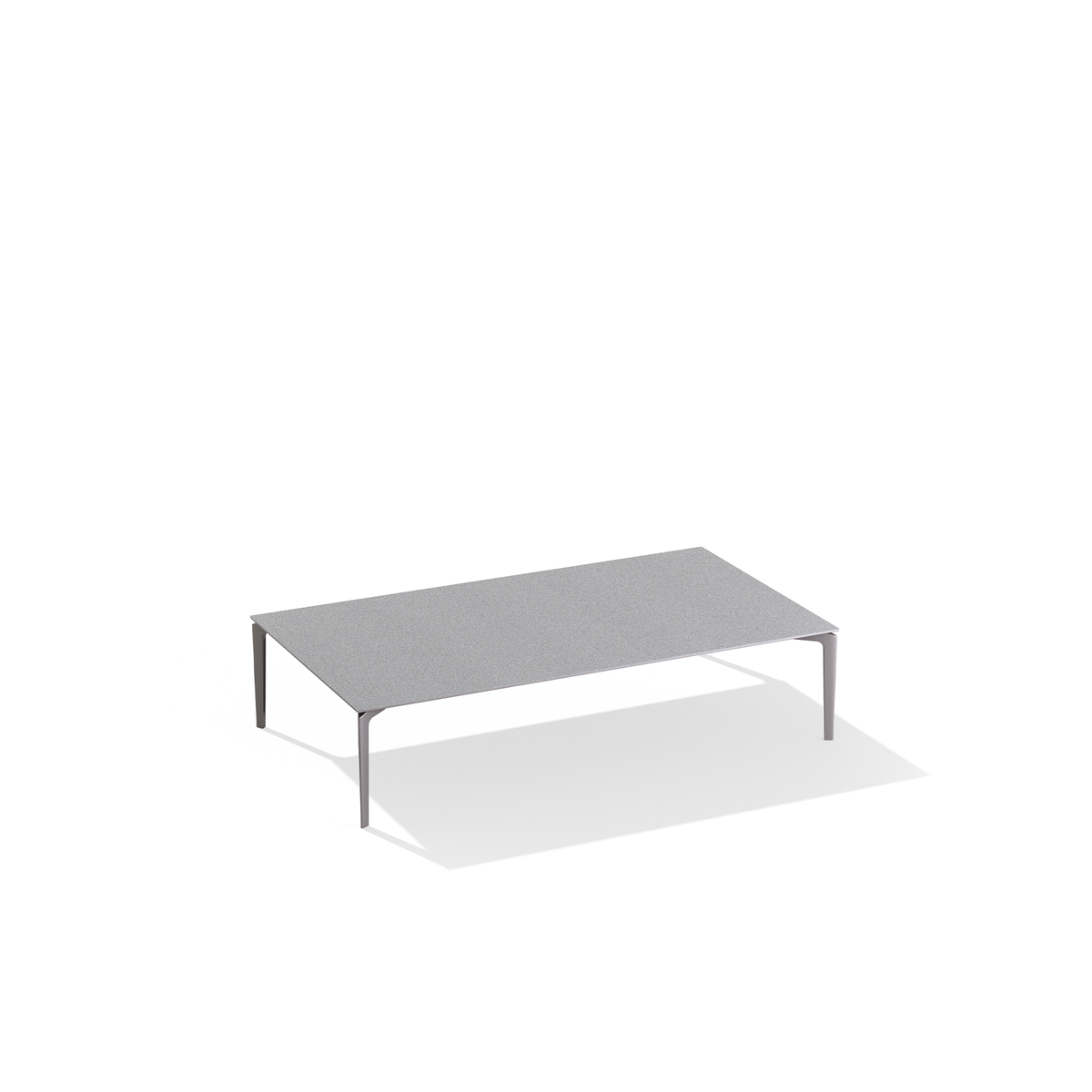 AllSize Coffee Table with Speckled Aluminium Top 160 x 90 x 38 cm