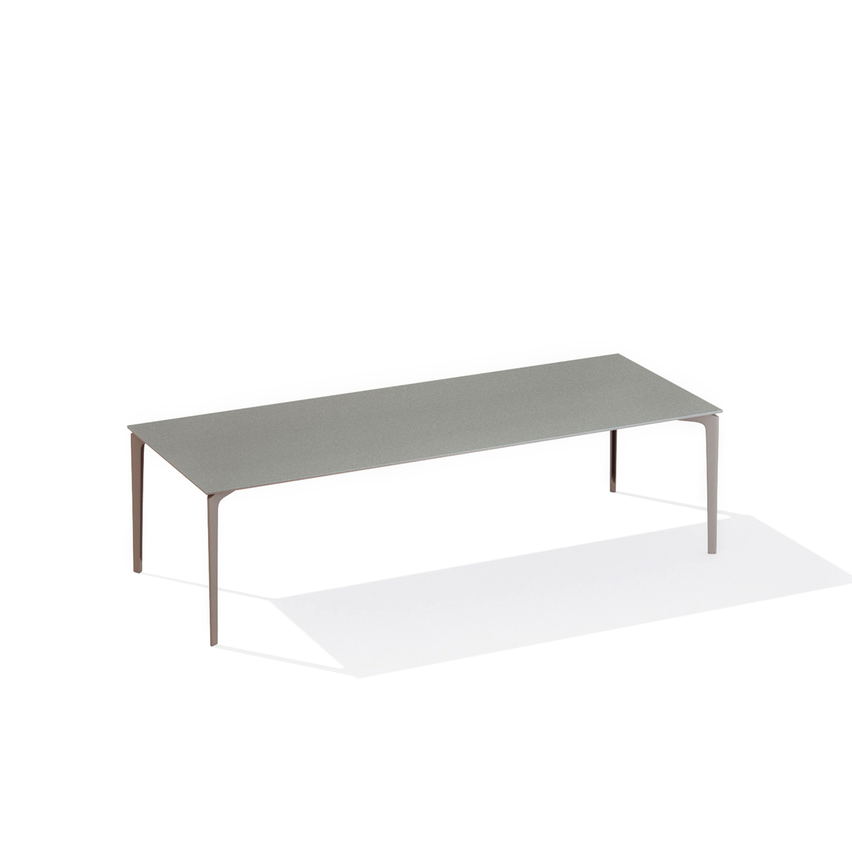AllSize Dining Table with Speckled Aluminium Top 260 x 100 x 74 cm