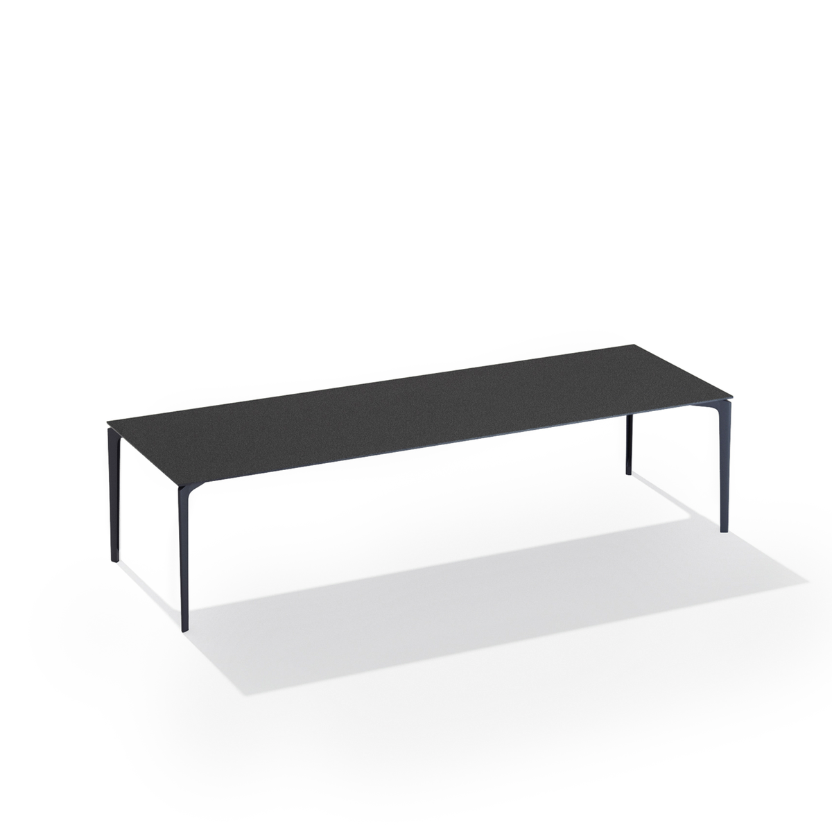 AllSize Dining Table with Speckled Aluminium Top 300 x 100 x 74 cm