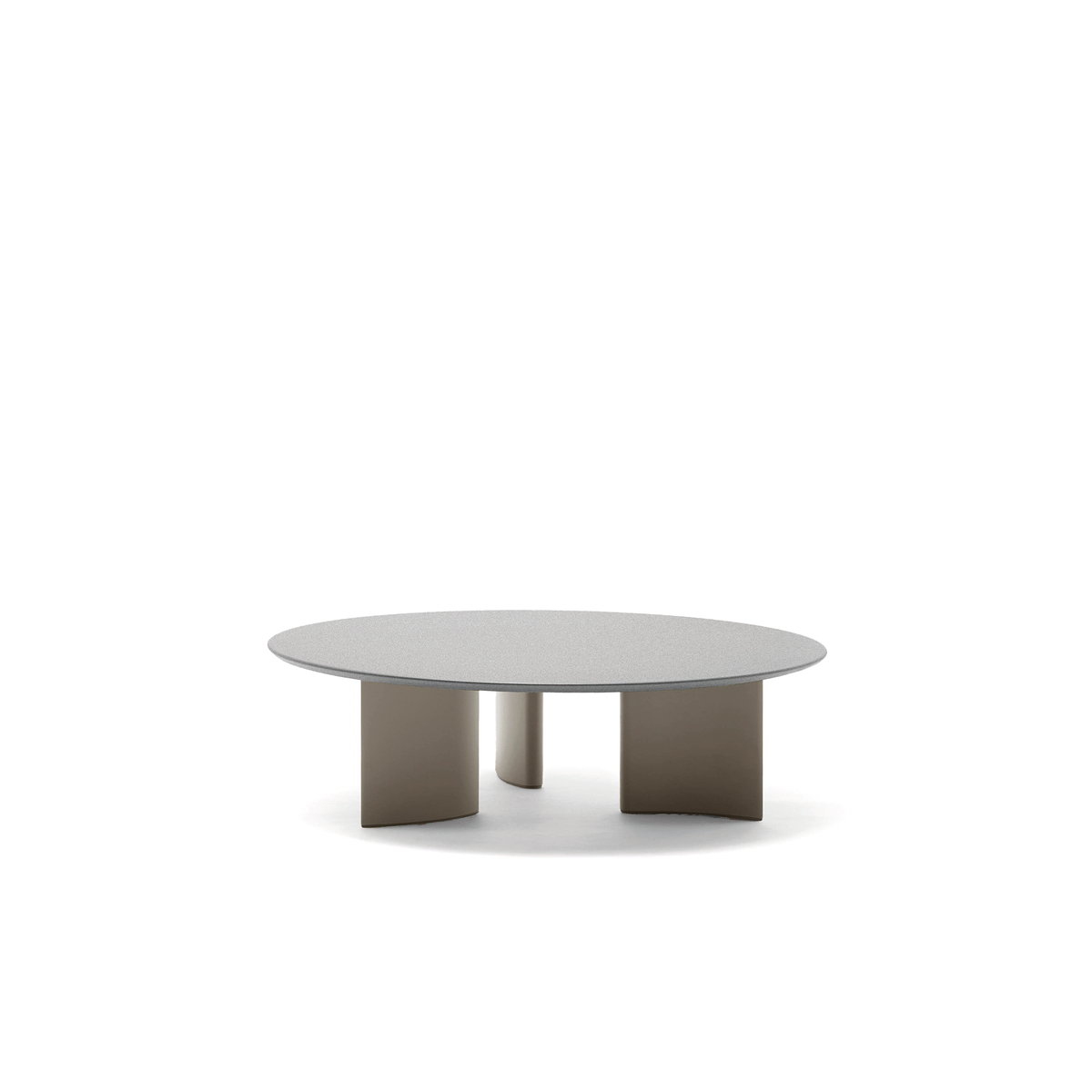 Naca Coffee Table with Speckled Aluminium Top 80 dia x 40 cm