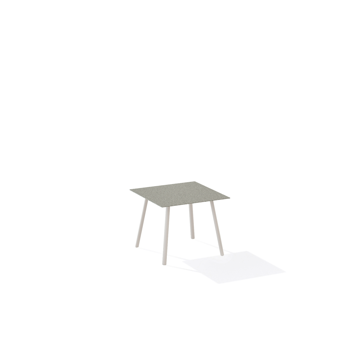 Mosaiko Side Table Square with Speckled Aluminium Top 56 x 56 x 38 cm